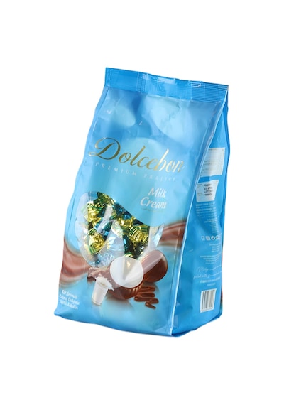Dolcebon Süt Aromalı Krema Dolgulu Sütlü Praline 1000 Gr. 1 Paket
