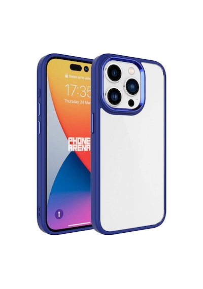 Rba Aksesuar Apple Uyumlu iPhone 15 Pro Max Kılıf Rba Krom Kapak - Kırmızı Kırmızı