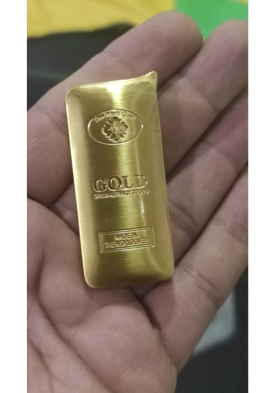 Metal Manyetörlü Çakmak Külçe Altın Kalıplı