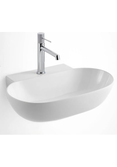 Lena - Tezgah Üstü Porselen Lavabo - E-4012 Beyaz