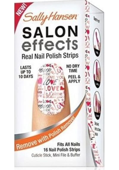 Sally Hansen Salon Effects - Gerçek Ojeden Yapılan Desenli Tırnak Bantları - Love Always 4422-01