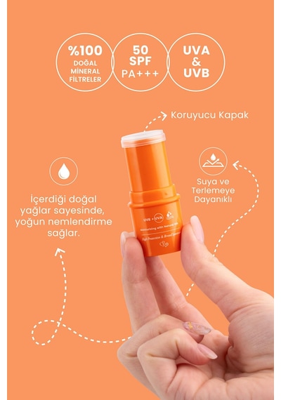 Bade Natural Mineralli ve Besleyici Güneş Koruyucu Stick SPF50 6 G