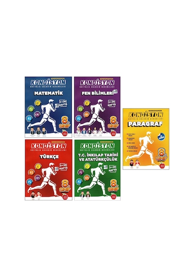 Newton 8. Sınıf Lgs Matematik + Fen + Türkçe + İnkılap + Paragraf Kondisyon Denemeleri 5 Kitap