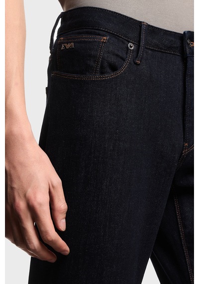 Emporio Armani Pamuklu Slim Fit Normal Bel Jeans Erkek Kot Pantolon Em000121 Af22800 Mb001 Lacivert