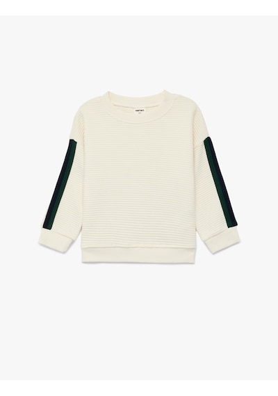 Koton Bisiklet Yaka Uzun Kollu Pamuklu Oversize Sweatshirt Ekru 6smb10096tk Ekru Koton Bisiklet Yaka Uzun Kollu Pamuklu Oversize Sweatshirt Ekru 6smb10096tk Ekru