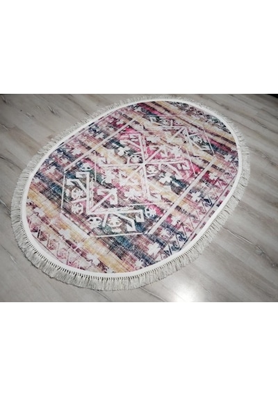 Yamalıhome Angel 1342-02 Renkli Kilim Desen 120X180 Cm Saçaklı Ov