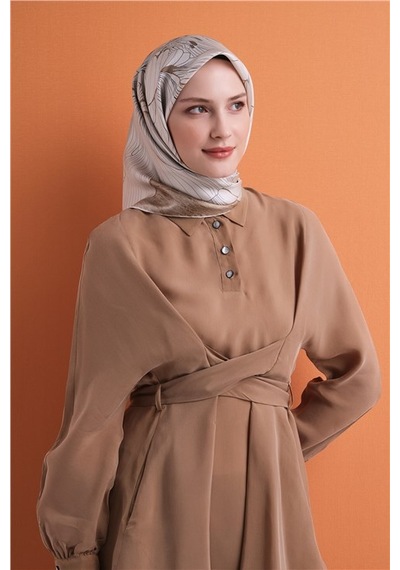 Armine Saf İpek Twill Eşarp 9639d 82 gül kurusu