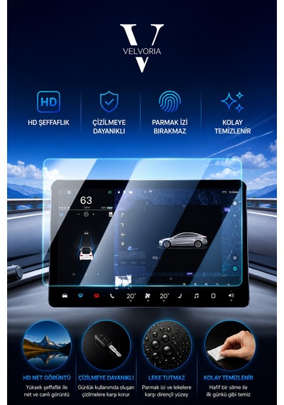 Byd Atto 3 Multimedya Navigasyon Ekranı 15.6 İnç Esnek Nano Ekran Koruyucu