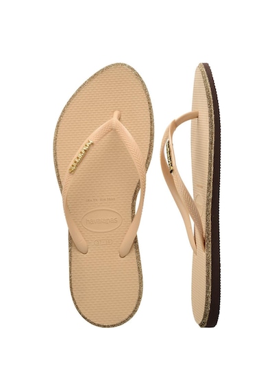 Havaianas Bej - Altın Kadın Plaj Terliği Slım Poınt Glıtter-14177 Havaianas Bej - Altın Kadın Plaj Terliği Slım Poınt Glıtter-14177