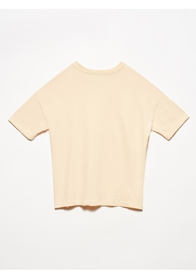 Dilvin Basic T-Shirt-Bej