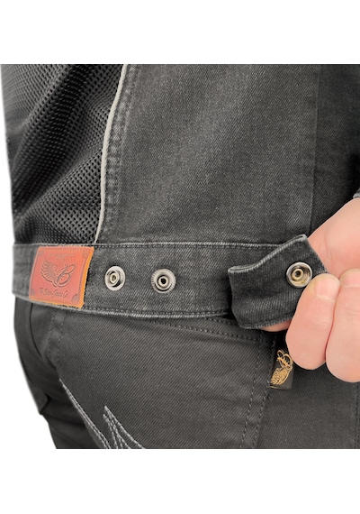 The Biker Jeans Grey Ice Korumalı File Motosiklet Kot Montu Erkek