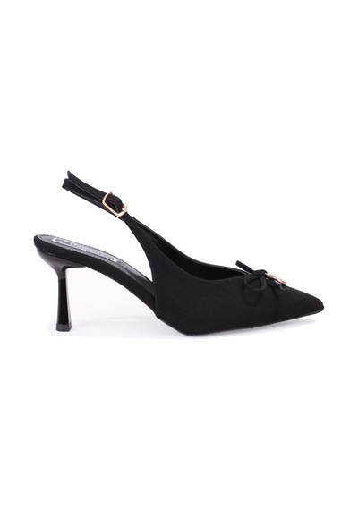 Dagoster Dza07-12042727 Siyah 8 Cm İnce Topuklu Abiye Kadın Ayakkabı