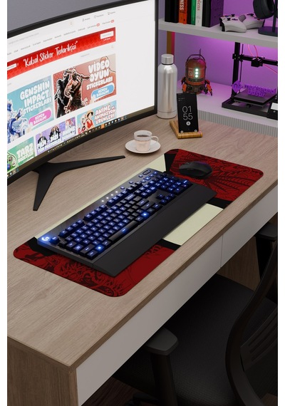 Yakuza Kaymaz Dikişli Kauçuk Oyuncu Mousepad V1 - 70x30 Xl Gaming Mouse Pad Fare Altlığı