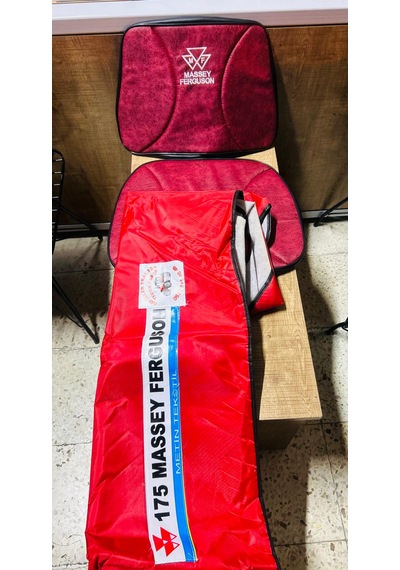 Massey Ferguson 175 Kırmızı Branda Ve Massey Ferguson Armalı Düz Koltuk Kılıfı