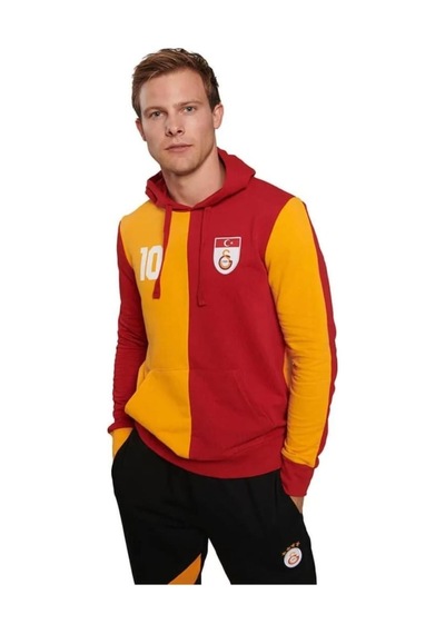 Galatasaray Forma Lisanslı Metin Oktay Sweatshirt Sarı - Kırmızı