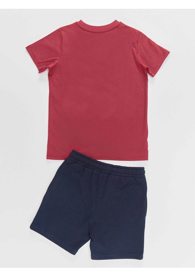 Denokids Süper Güçlü Erkek Çocuk T-shirt Şort Takım Çok Renkli