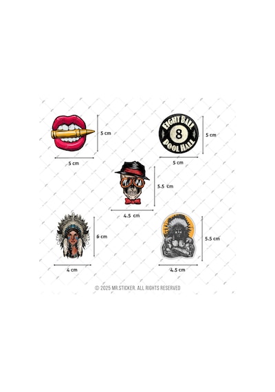 Bdls23 Küçük Boy 10lu Sticker Seti