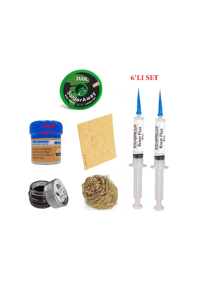 Mechanic Krem Lehim 183 C 42gr Havya Uc Temizleyici Flux Lehim Toplama 2uul-2015 Lehim Emme Teli Seti1 Tk02