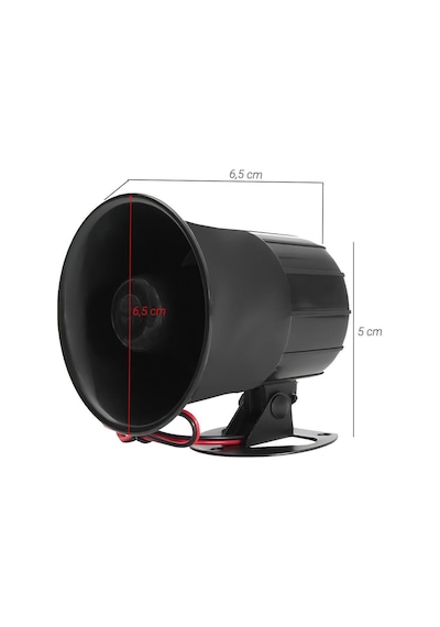 Carub Oto Alarm Sireni 6 Sesli 12 Volt 20 Watt 120 Db