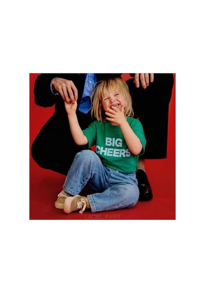 Poala Kids Paris Sloganlı Tshirt Yeşil