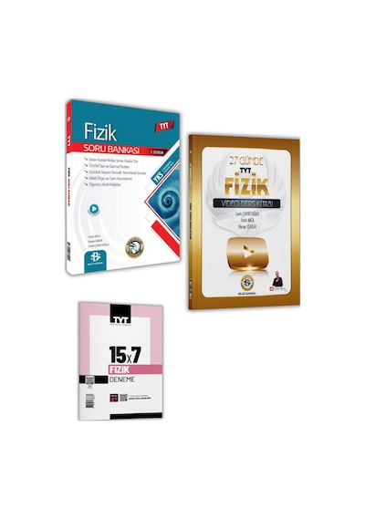 Tyt Fizik 27 Günde Video Ders Kitabı Fizikle Barış Hoca 2027 Ve Tyt Fizik Soru Bankası + Fasikül Deneme