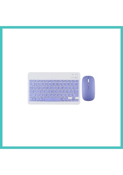 Ny Joy Kyb71 Kablosuz Türkçe Q Klavye Mouse Set - Lila Nyjoybz Diğer