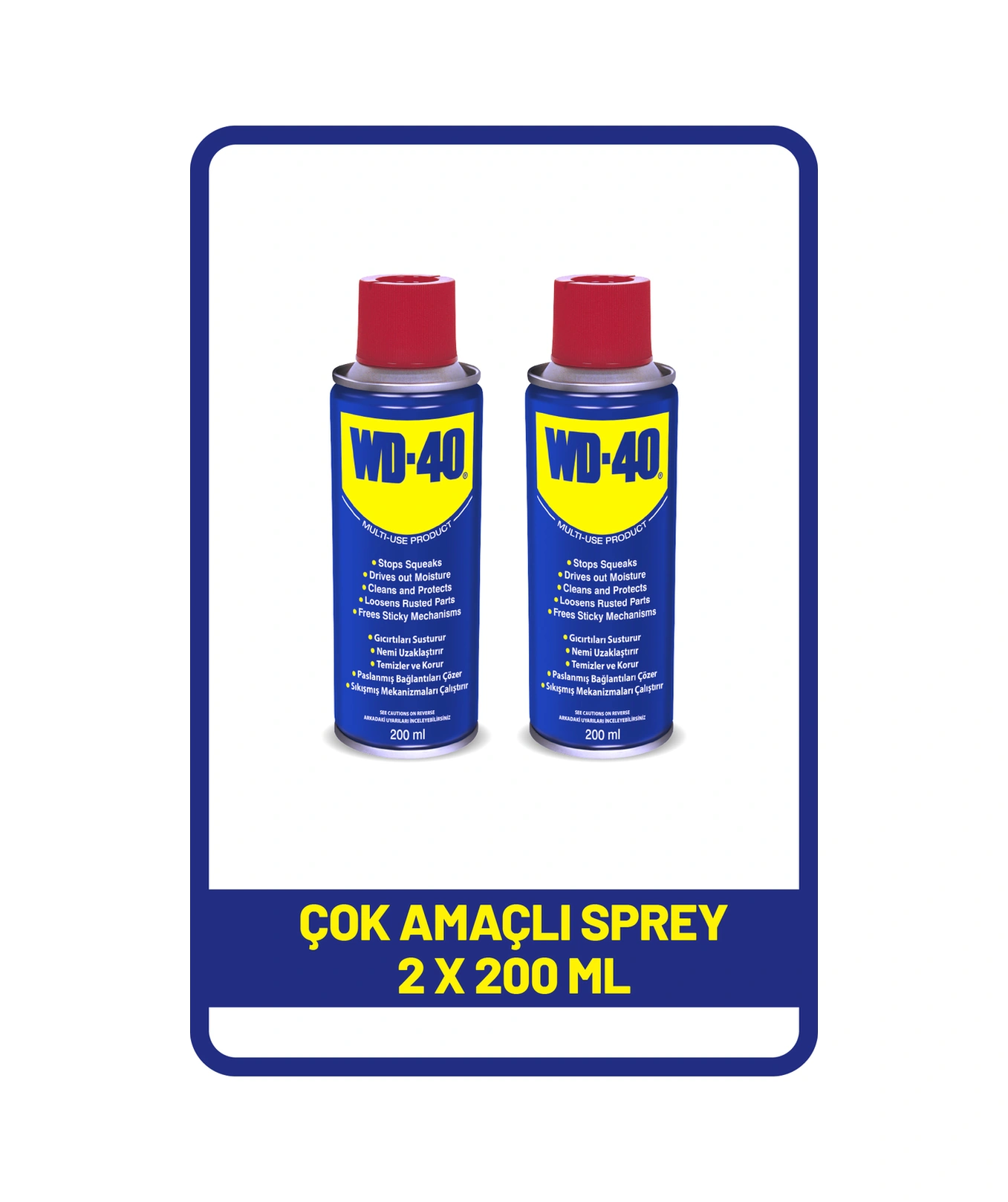 Çok Amaçlı Sıvı, Yağ Çözücü, Pas Sökücü, Temizleyici Ve Koruyucu, 200ml X 2 Adet