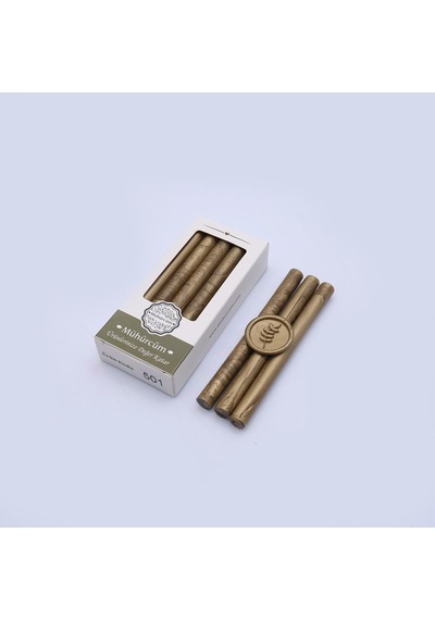 Mühür Mumu Çubuk 11mmx120mm 10 lu Paket Model: 501 ANTİK ALTIN
