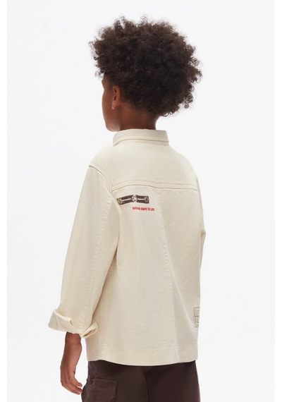 Xo Kids Erkek Çocuk Gömlek 8-14 Yaş 47319 KREM