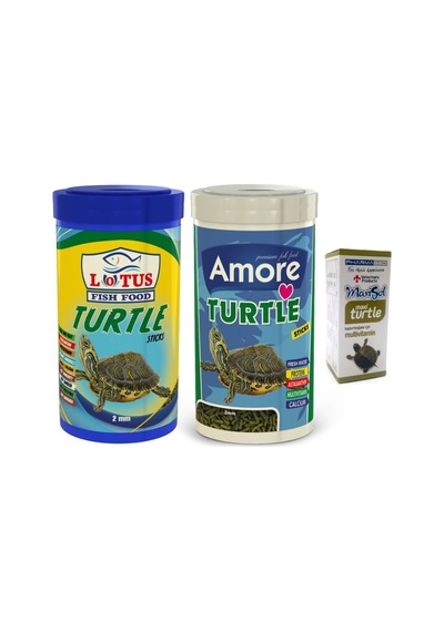 Turtle Sticks 2x1000ml Sürüngen ve Kaplumbağa Yemi + Multivitamin