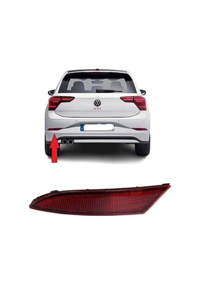 Volkswagen Reflektor Arka Tampon Sol Oem Dıs Polo 2021