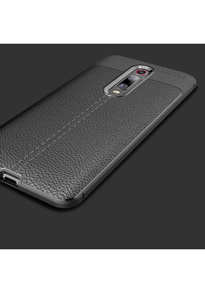 Redmi K20 K20 Pro Deri Görünümlü Kamera Korumalı Silikon Kılıf