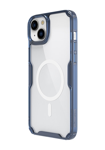 Nillkin Apple Uyumlu iPhone 15 Plus / 14 Plus Magsafe Özellikli Nature Tpu Pro Kapak Mavi