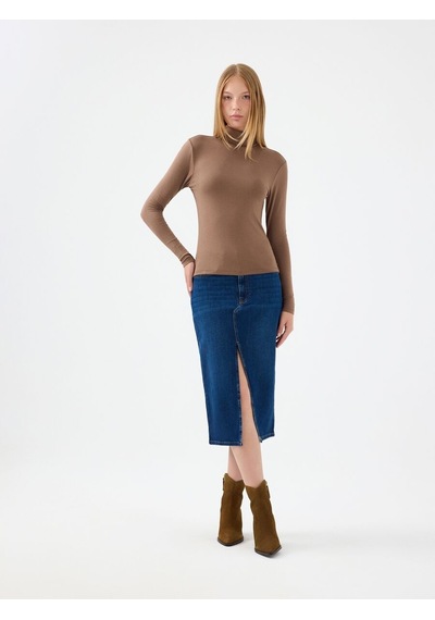 LOFT Slim Fit Kadın Etek Lf2041125 Q1.v1 Denim