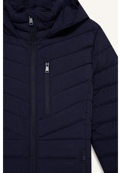 Defacto Defactofit Su İtici Regular Fit Kapüşonlu Şişme Parka Mont C6035ax25wnnv251 Lacivert-nv251
