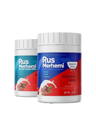Rus Merhemi 50 Ml Tüy Dökücü - Tüy Azaltıcı 2li Set