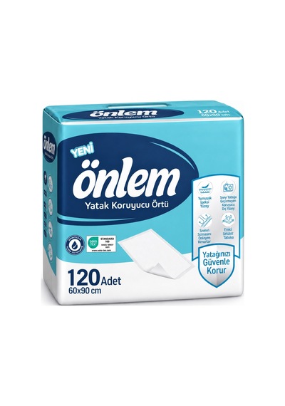Önlem Yatak Koruyucu Örtü 60 90 Cm 120 Adet