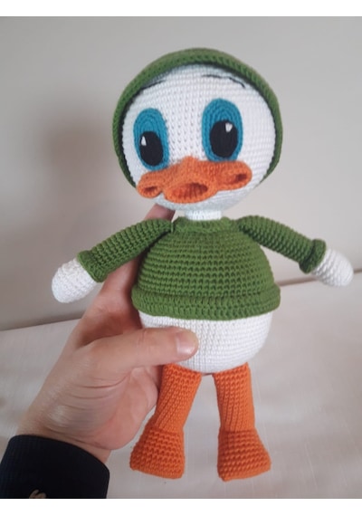 Amigurumi Yeşil Ördek Oyuncak