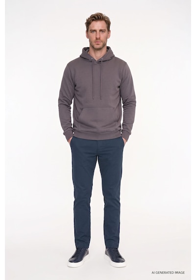 AC&Co / Altınyıldız Classics Erkek Koyu Gri Standart Fit Normal Kesim Kapüşonlu Kanguru Cepli Pamuklu Sweatshirt Koyu Gri AC&Co / Altınyıldız Classics Erkek Koyu Gri Standart Fit Normal Kesim Kapüşonlu Kanguru Cepli Pamuklu Sweatshirt Koyu Gri