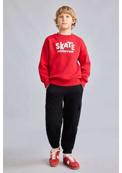 Defacto Kargo Fit Kalın Kumaş Lastikli Paça Pantolon Erkek Çocuk I0116a826wnbk81 Siyah-bk81