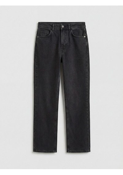 Lcw Jeans Antrasit Yüksek Bel Flare Kadın Jean Pantolon