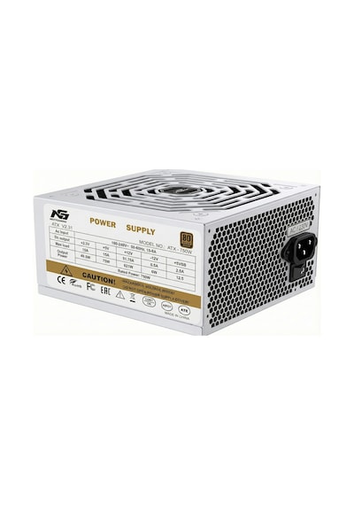 Alpha Neon 750w 80+ Bronze Power 7x Argb Fan Kumanda Ve Kontrolcü Atx Boş Bilgisayar Kasası Beyaz