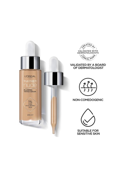 True Match Nude Serum Fondöten 3-4 Light Medium, 30 Ml Çok Renkli