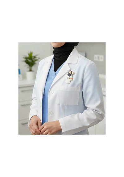 Doktor & Sağlık Çalışanı Temalı Broş Çok Renkli