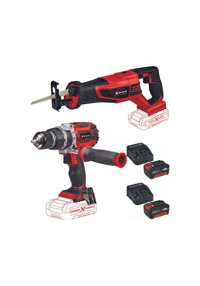 Einhell TP-CD 18/60 Li-i bl TE-AP 18/28 2x4.0ah KömürzSet