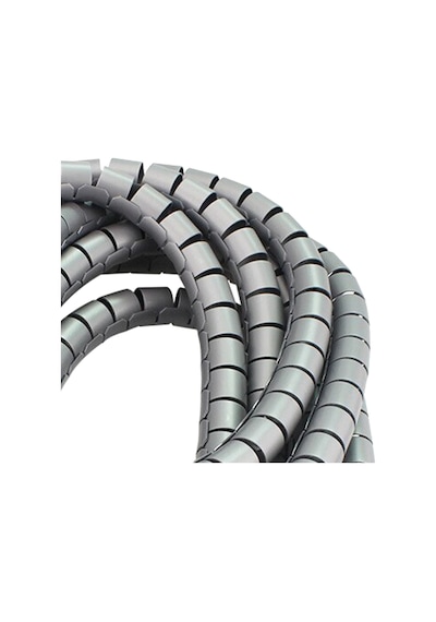 Ø30 Kablo Koruyucu Ve Düzenleyici Spiral 15mt Gri