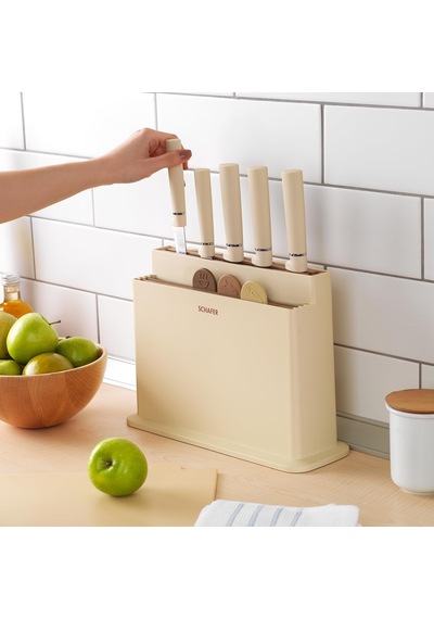 Schafer Forge Kesme Tahtası/bıçak Seti 10 Parça-krem Diğer