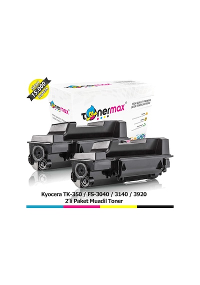 Kyocera Tk-350 Uyumlu Toneri 2'Li Paket / Fs-3040 / 3140 / 3920