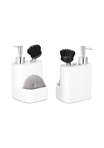 Madame Coco Andre Fırçalı Sıvı Sabunluk 1kmgrc014112,5x11,5x22cm-soft Ekru