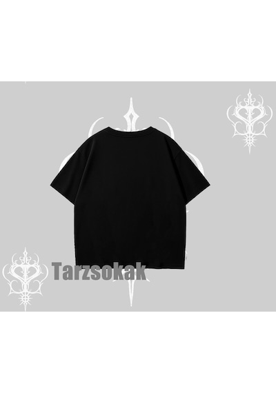 Tarzsokak Best Pet Ever Baskılı Oversize Tshirt Siyah